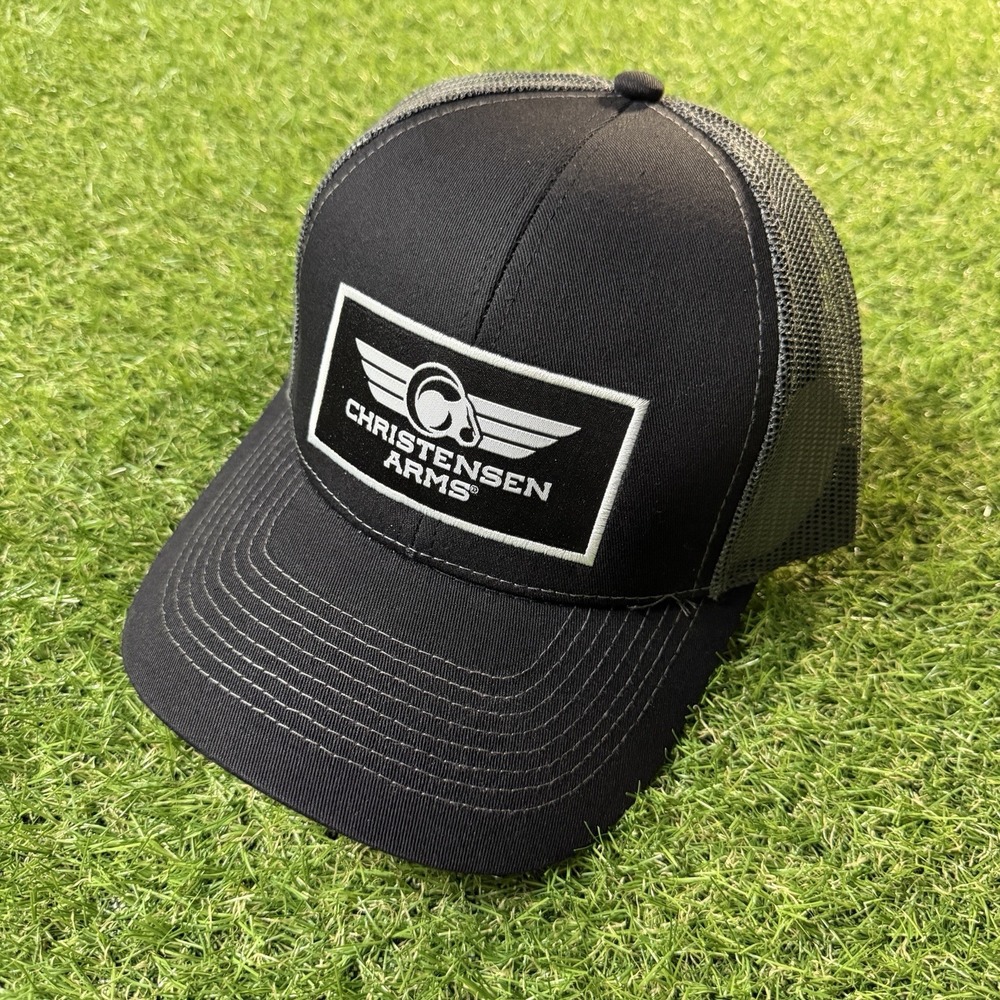 Christensen Arms Ram Mesh Strapback Cap Wordmark Gradient Trucker Baseball Hat